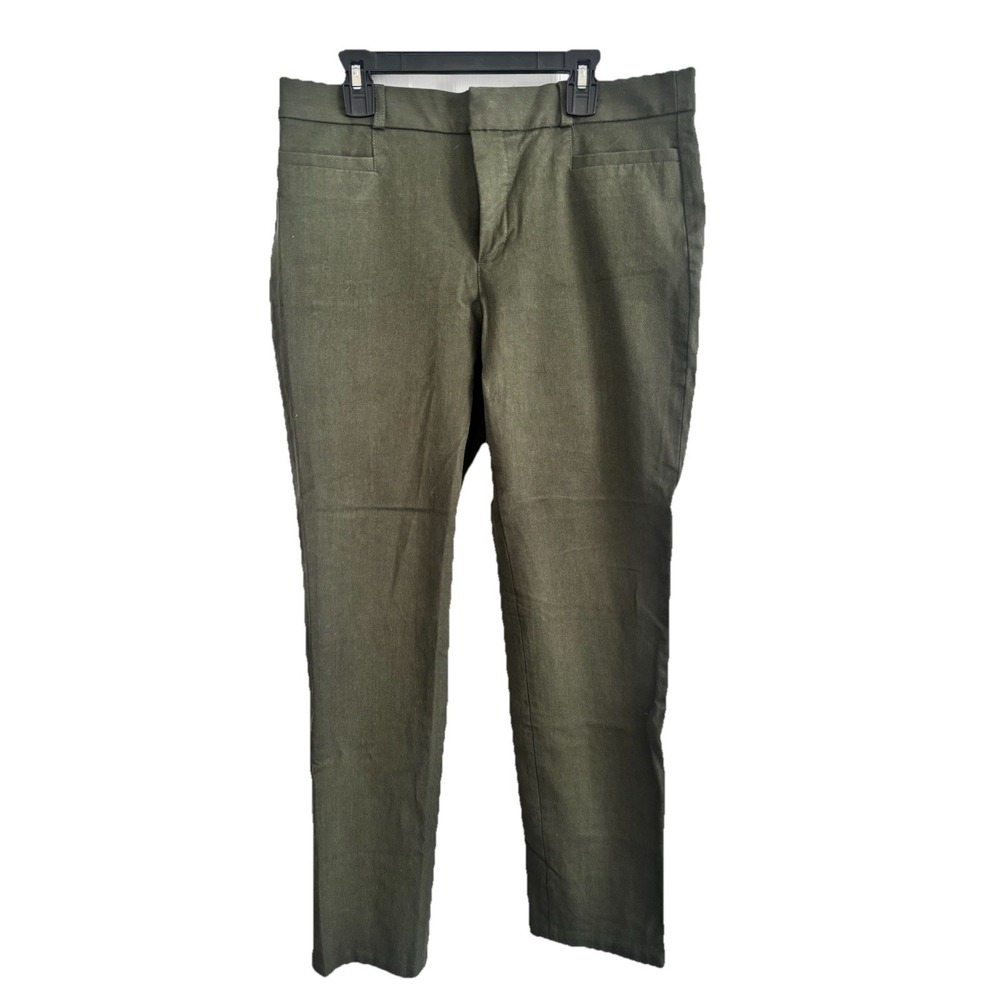 Banana Republic Sloan Pants Women's Sz 6 Curvy Fit Green Stretch